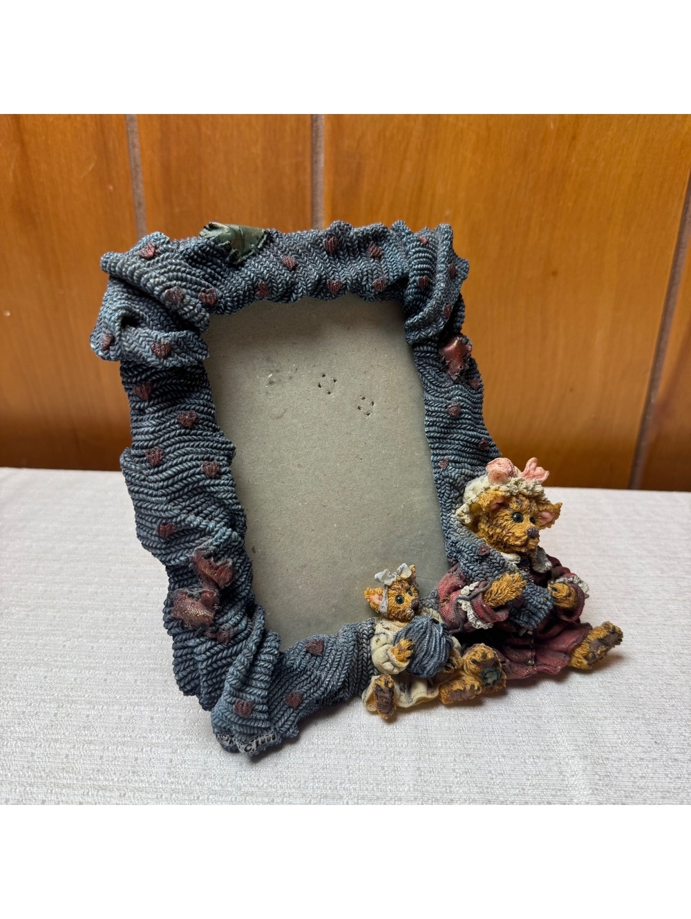 Boyds Bears Darby & Jasper Knittin’ Kittens Photo Frame 3.5x5 Folkstone - Picture 4 of 8
